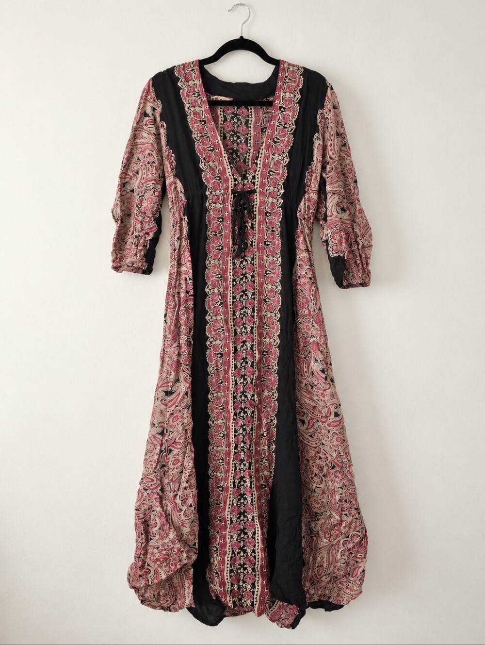 Free People Boho Paisley Floral Maxi Dress